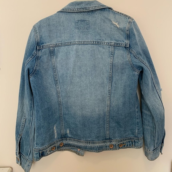 Distressed Light Wash Denim Jacket - Picture 3 of 3